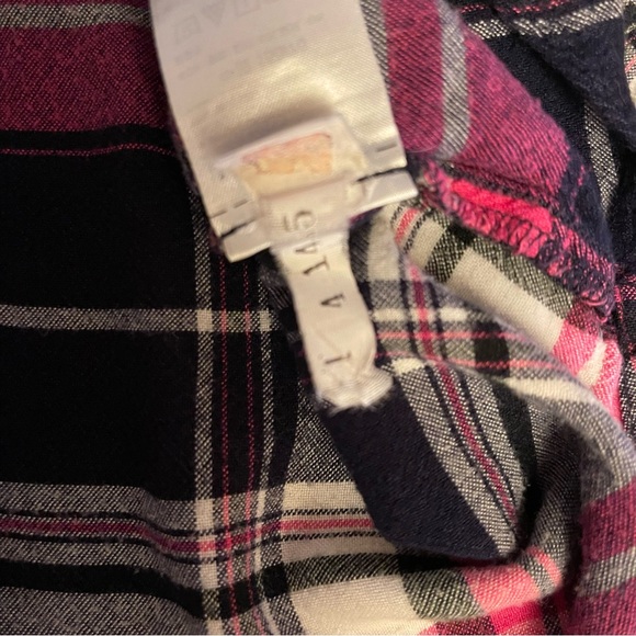 Old Navy Pink and Black Plaid Shirt - Picture 11 of 11